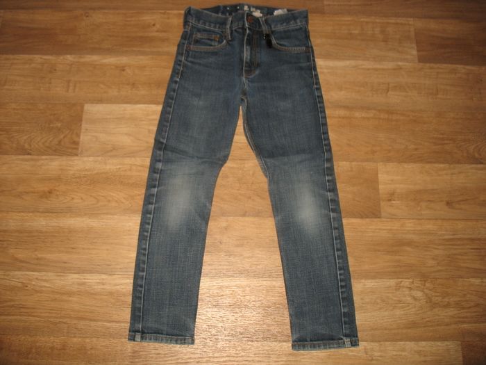 JEAN SLIM BLEU DÉLAVÉ GARÇON - H&M - 8 ANS - n°01 - photo numéro 1