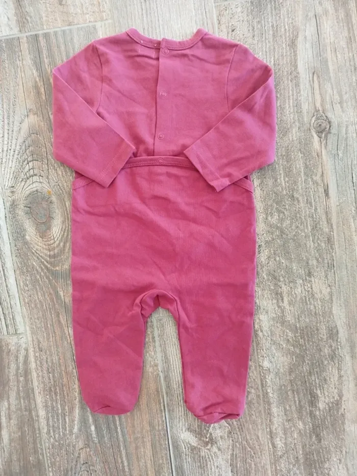 Pyjama en coton une pièce bébé fille 9 mois neuf - photo numéro 3