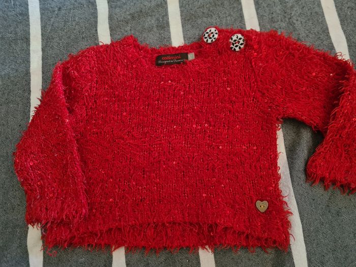 Pull. Rouge. Catimini. 12 mois