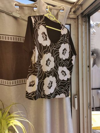 Tunique d été grosses fleurs en 42