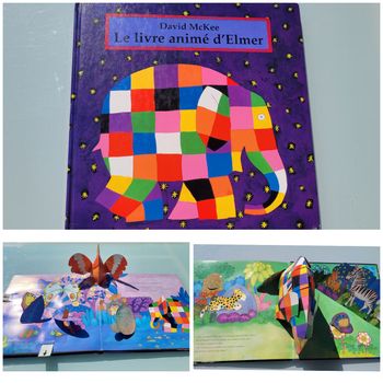 Magnifique livre pop-up 🐘 Le Livre animé d'Elmer 🌈