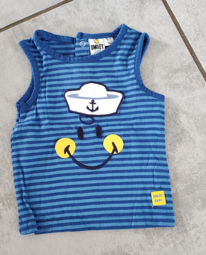 Marcel bleu Smiley baby