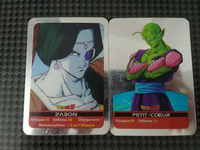 Lot Cartes prism Lamincards Argent Dragon Ball Z FR Silver cards 10 162 Holo set