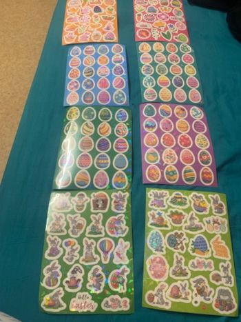 Stickers de Pâques ben 8 planches