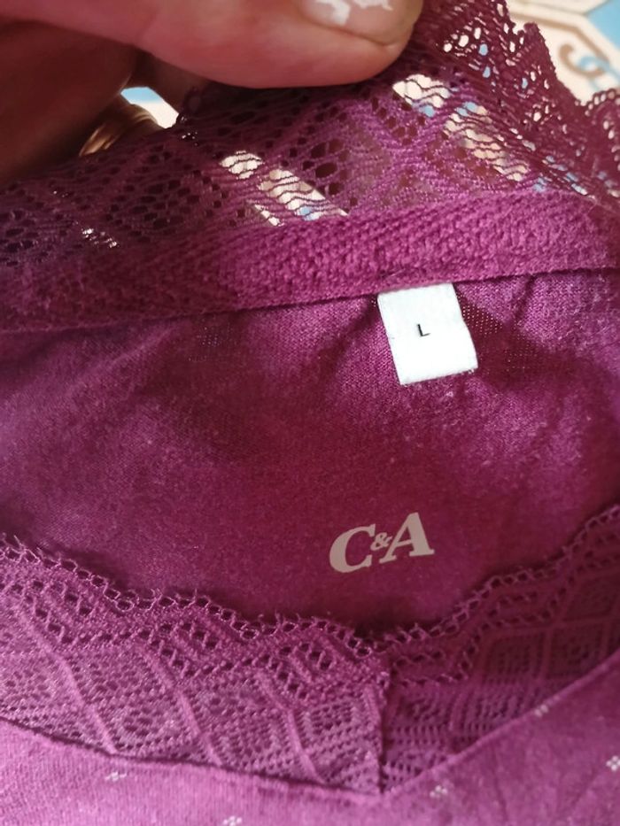 🍍 Magnifique pyjama 2 pièces femme C&A taille L - photo numéro 5
