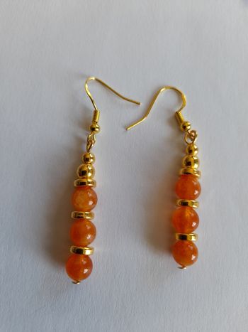 Boucles d'oreilles pierre de soleil