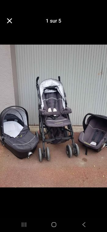 Poussette trio Verbaudet