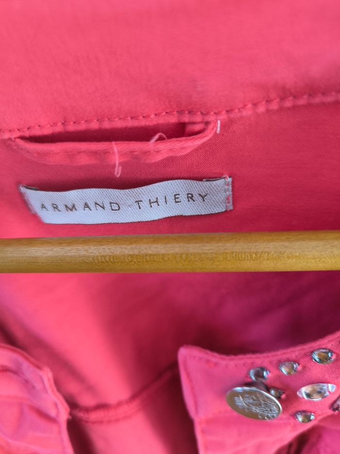 Blouson orange 8avec petits strass - photo numéro 5