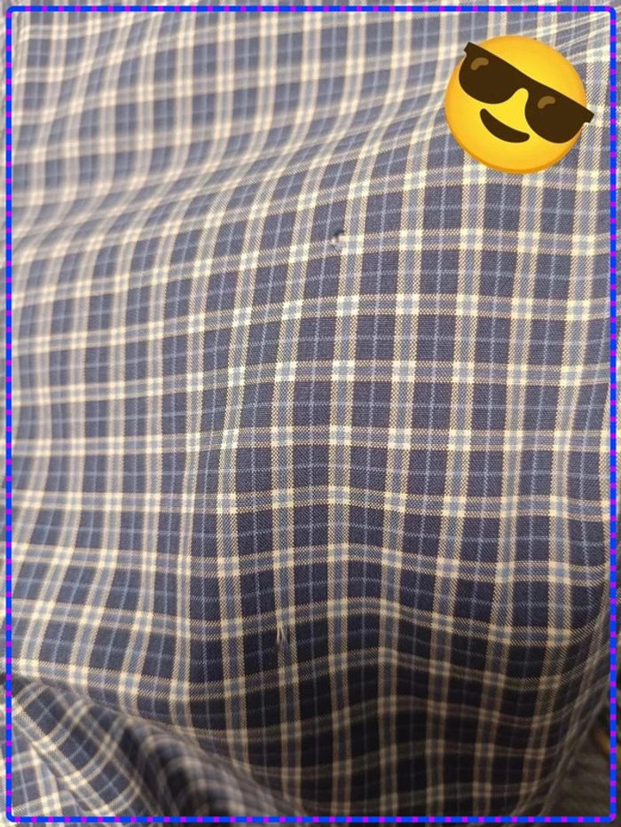 Chemise Ralph Lauren Custom Fit – Carreaux bleu marine et écru – Taille L (16½ / 42) - photo numéro 7