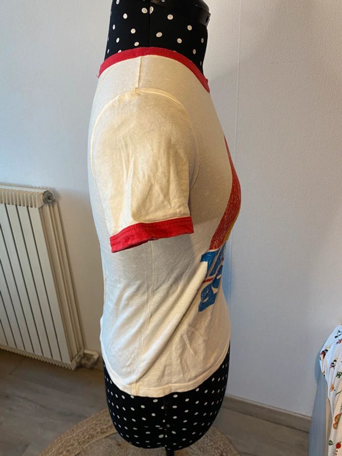 T-shirt arc en ciel style vintage taille S Zara Trafaluc - photo numéro 4