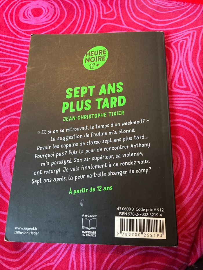 Livre Sept ans plus tard - Jean Christophe Tixier - photo numéro 2