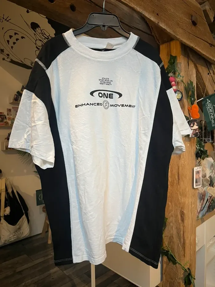 Haut moulant café manches longues