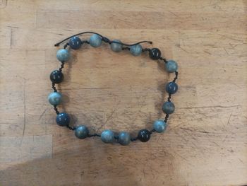 Collier grosses perles réglable