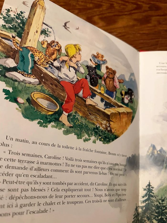 Livre bd album rouge Caroline dans les Alpages édition limitée - photo numéro 5