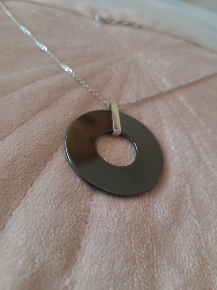 Collier acier et céramique - photo numéro 5
