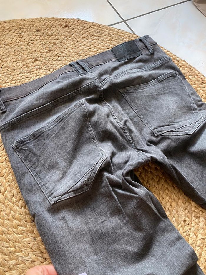 Jean gris Zara, taille 42 - photo numéro 3