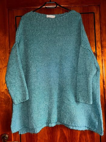 Pull maille turquoise taille unique Your&Self