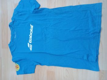 T-shirt sport enfant babolat bleu 12-14ans