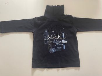 Pull col roulé garçon bleu marine sergent major 3 ans
