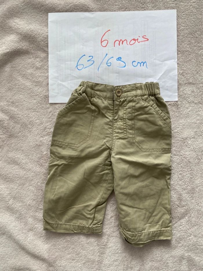 Lot de 2 pantalons doublés chaud - Tex et autre - 6 mois - TBE - photo numéro 2