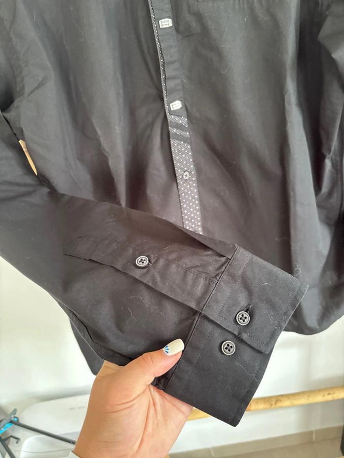 Chemise noire 100% coton Armand Thierry taille XL - photo numéro 6