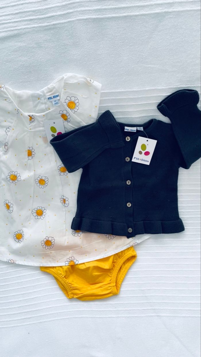 Ensemble Robe p’tit bisou 9 mois - photo numéro 7