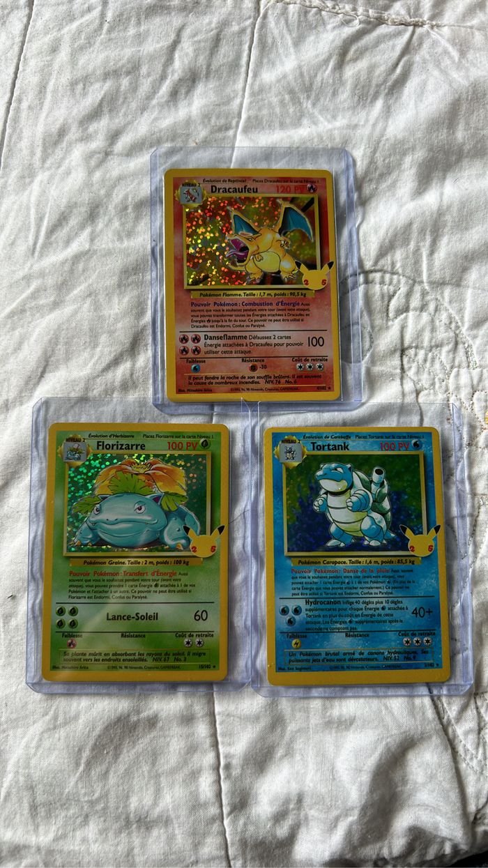 Carte Pokémon Dracaufeu / Tortank / Dracaufeu