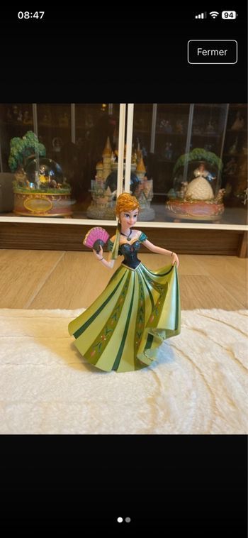 Figurine disney showcase enesco haute couture de force anna Frozen reine des neiges