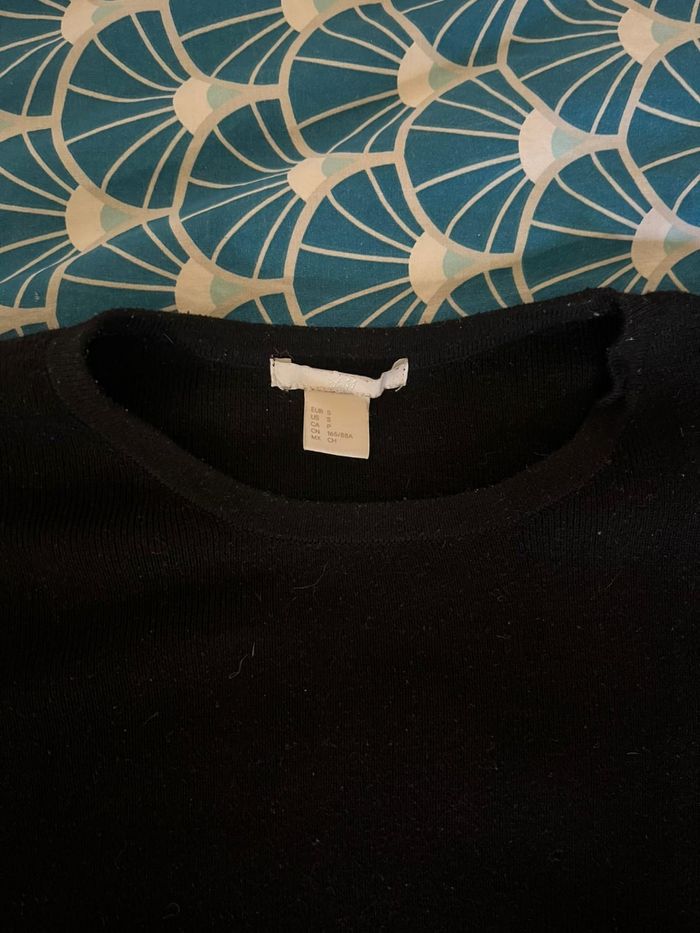 Pull noir perle - photo numéro 2