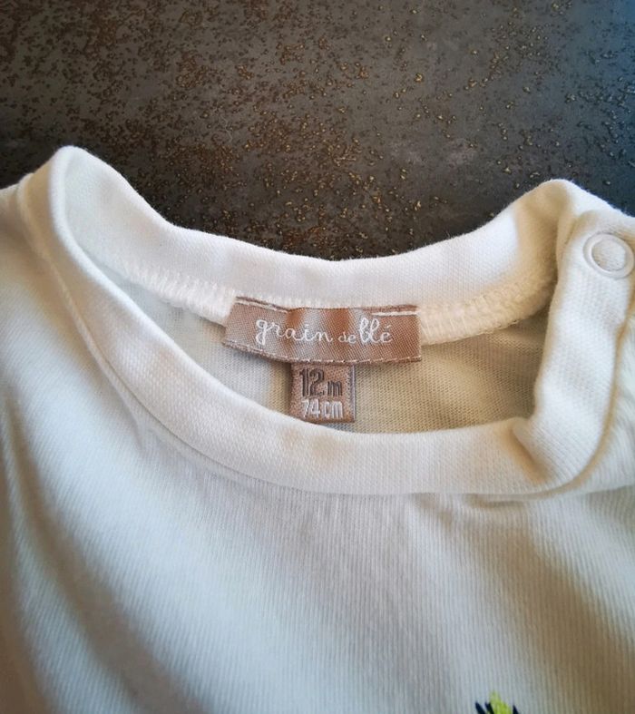 T-shirt à manches longues bébé garçon 12 mois neuf - photo numéro 3