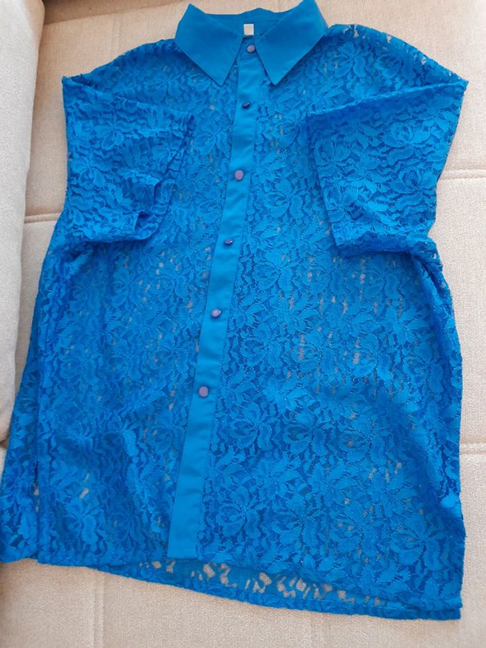 Ensemble chemise en dentelle & débardeur - photo numéro 4