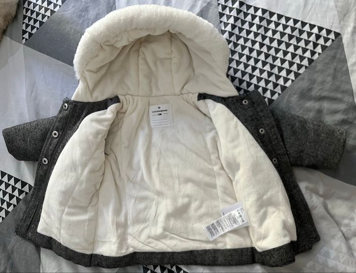 Manteau fille gris pailleté Lulu Castagnette - photo numéro 2