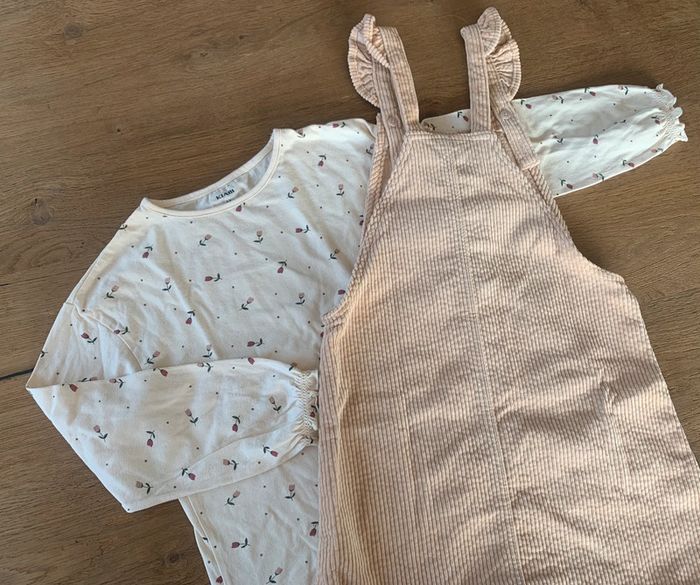 Robe velours + top fleuri - photo numéro 9