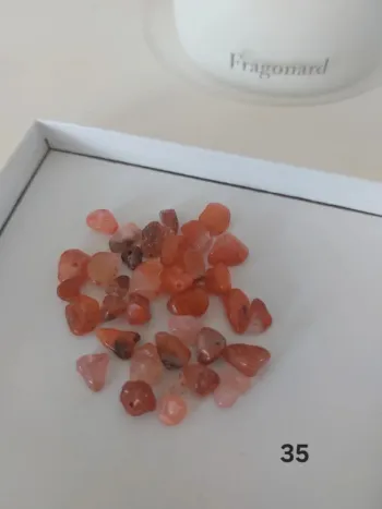 Perles pierre naturelle rouge