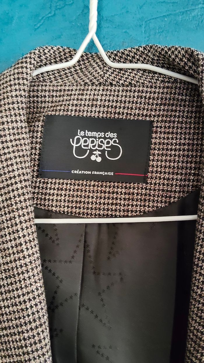 Veste blazer pied de poule le temps des cerises - photo numéro 2