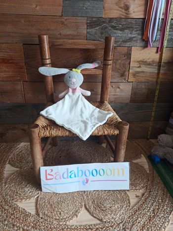 Doudou lapin sucre d'orge Cajou tbe