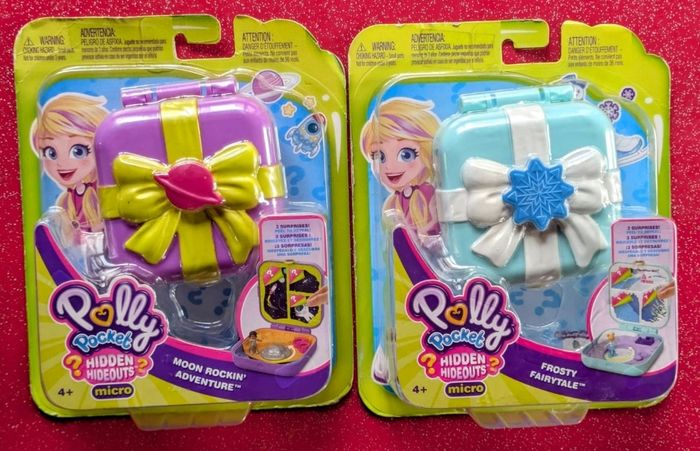 Lot de 2 polly pocket Hidden  hideouts (neuf)