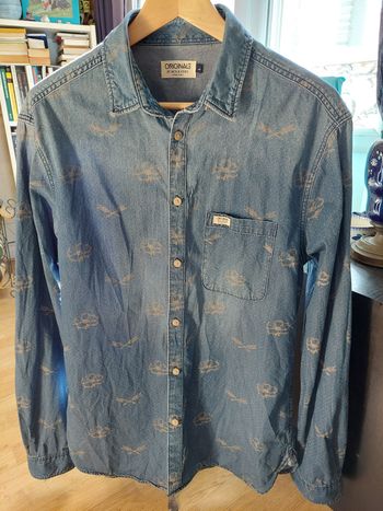 Chemise en jeans fantaisie qL