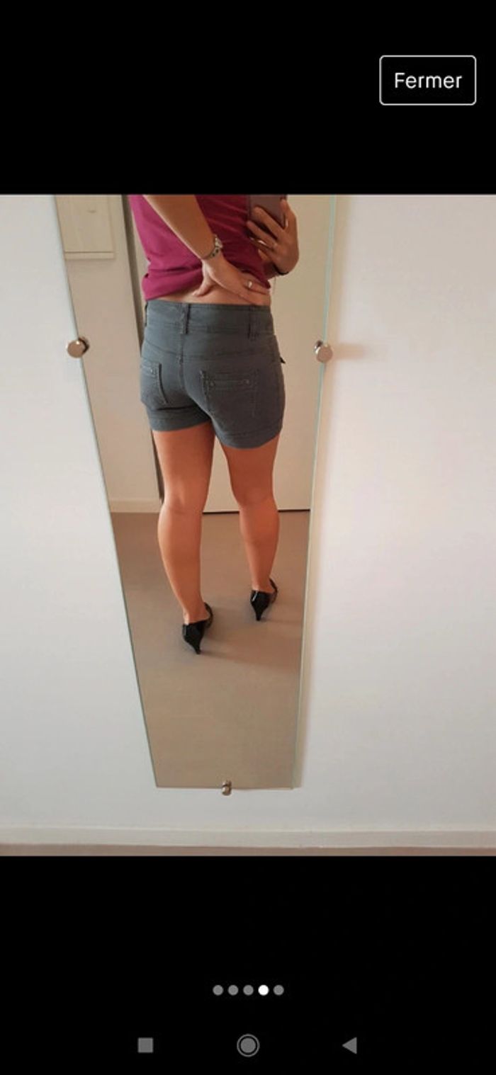 Mini short gris 36 - photo numéro 7