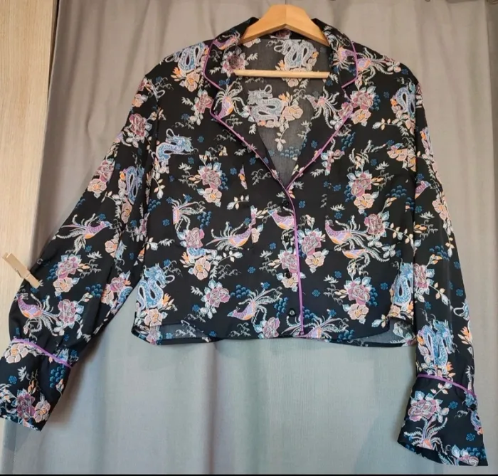 Blouse noir à motifs japonais 🌸 - photo numéro 3