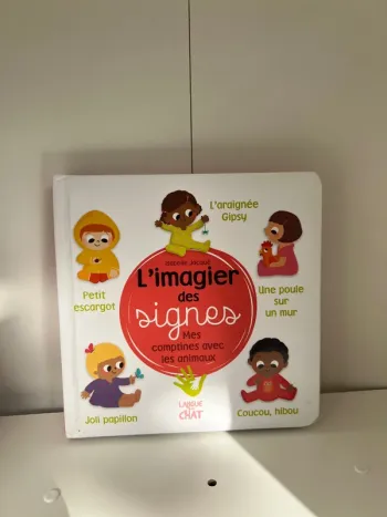 Livre enfant L’imagier des signes comptines Bon état Langue des signes Bébé