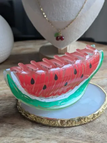 Pince à cheveux pastèque 🍉