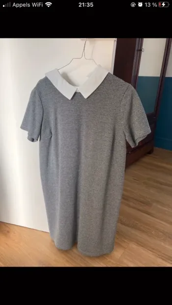 Robe motifs pied-de-poule