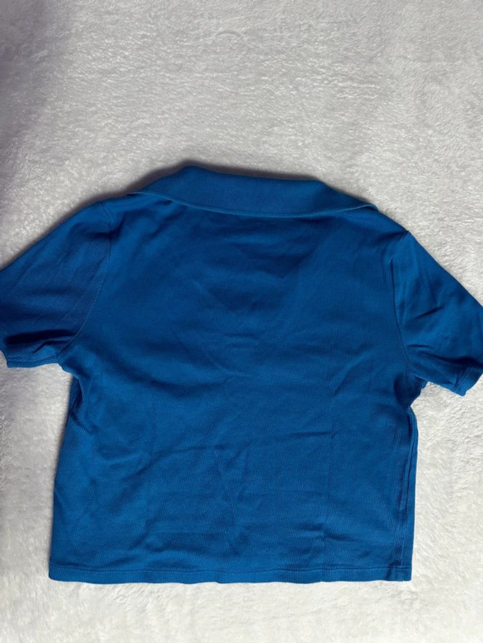 T-shirt court Stradivarius bleu - photo numéro 2