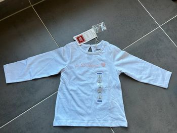T-shirt manches longues léger pti cœur bébé fille orchestra