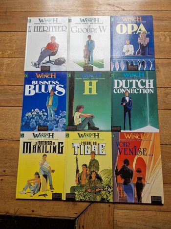 Lot de 9 bd largo winch 1 à 9,REED/EO