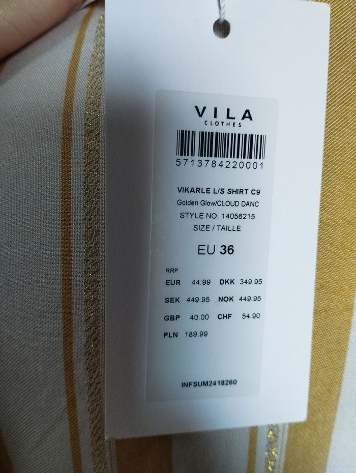 Chemise femme Vila taille 36 - photo numéro 8