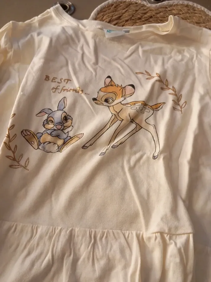 Tee shirt manches longues Bambi 8 ans - photo numéro 2
