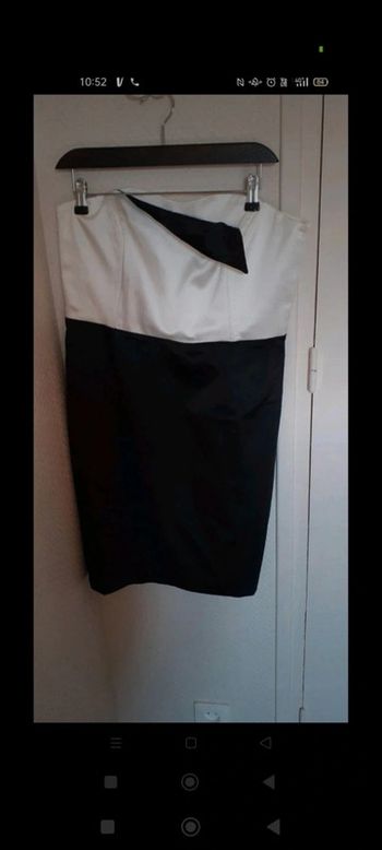 Robe noir blanc