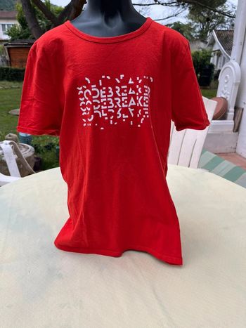 T shirt 12-13 décathlon rouge